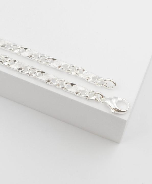 Immagine prodotto Muau Catena di 8 (21 cm, Argento)
