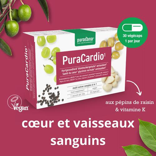 Actual product image Purasana PuraCARDIO 5 in 1 Vitamin Complex Vegetarian (Capsules, 16.90 g)