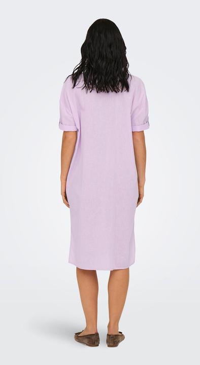 Image du produit JdY Locker geschnitten Hemdkragen Voluminöser Armschnitt Midikleid Kleid (S)