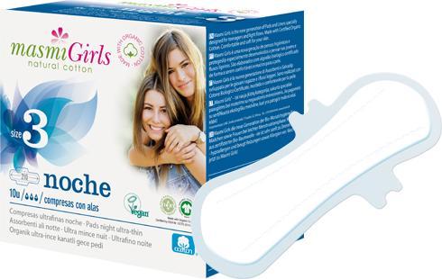 Actual product image Masmi Organic Ultra Night Girls (10 x)