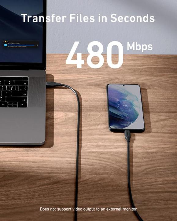 Produktbild Anker USB C – USB C (1.80 m, USB 2.0, 100 W)