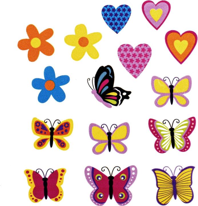 Produktbild Glorex Moosgummi Sticker Schmetterlinge 27-teilig, selbstklebend