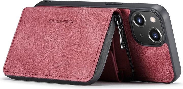 Actual product image Cover-Discount iPhone 14 Plus - Case with Credit Cards Case red (Apple iPhone 14 Plus)