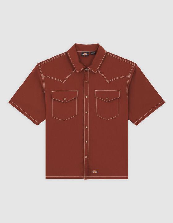 Dickies River Ranch Work Shirt Ss Cappuccino (S)