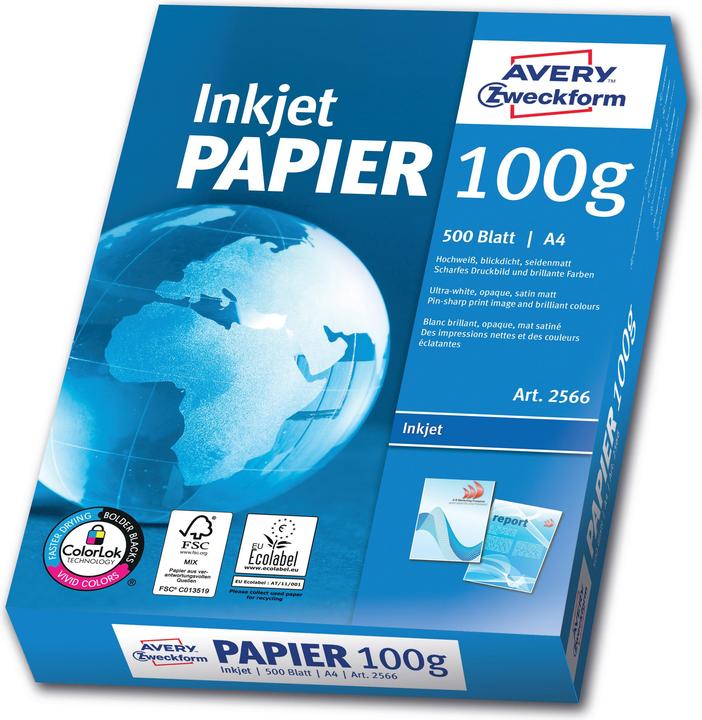 Avery Inkjet-Papier (100 g/m², 500 x, A4)