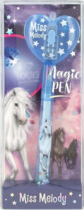Image du produit Magni Depesche Miss Melody Crayon secret avec lumière LED bleue 1,8x5,6x14,2cm (Bleu)