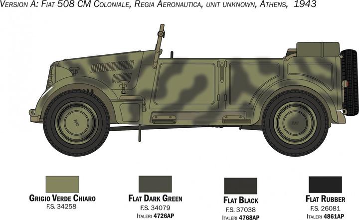 Actual product image 1:35 Fiat 508 CM Coloniale w. Fig.