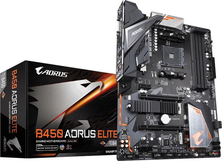Immagine prodotto Gigabyte B450 Aorus Elite (AM4, AMD B450, ATX)