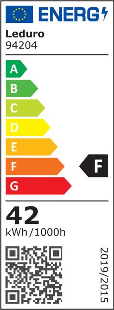 Energie-Label Leduro LAMP LED PANEL VISOLUX 42W/4000K 4200LM 94204 (4200 lm)