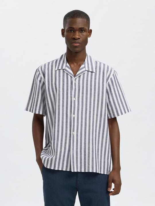 Actual product image Slhrelaxnew-Linen Shirt Ss Resort (XXL)