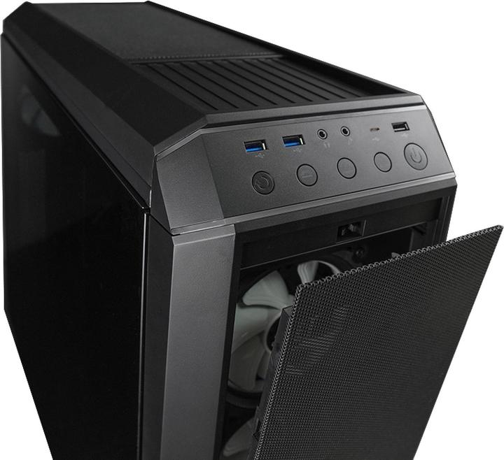 Produktbild Chieftec Geh STALLION III Tempered Glass - Tower - schwarz (mATX, ATX, Mini-ITX)