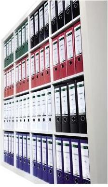Actual product image Leitz File spine label, 39 x 192 mm, short, narrow, yellow suitable for standard and hard cardboard