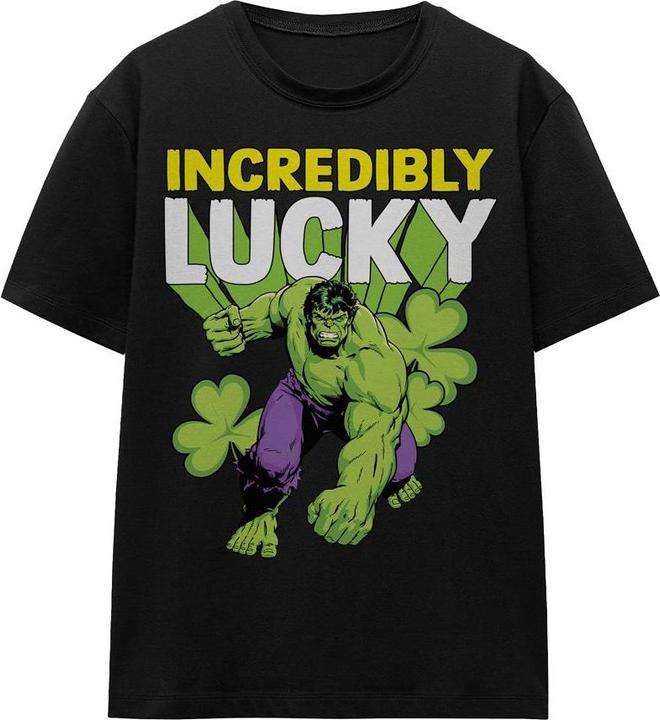 Hulk Incredibly Lucky TShirt St PatricksTag (L)