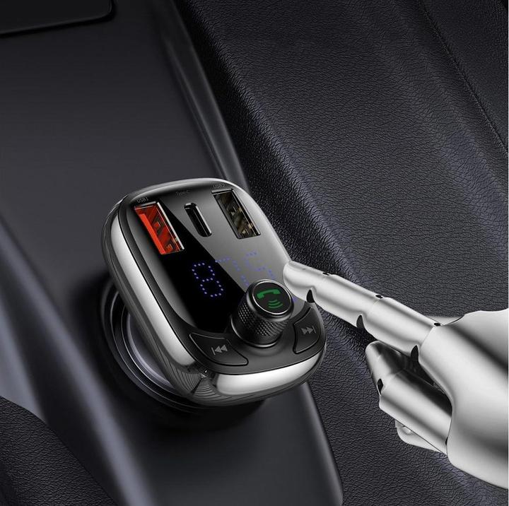 Produktbild Baseus T typed S-13 Bluetooth MP3 car chargerBlack