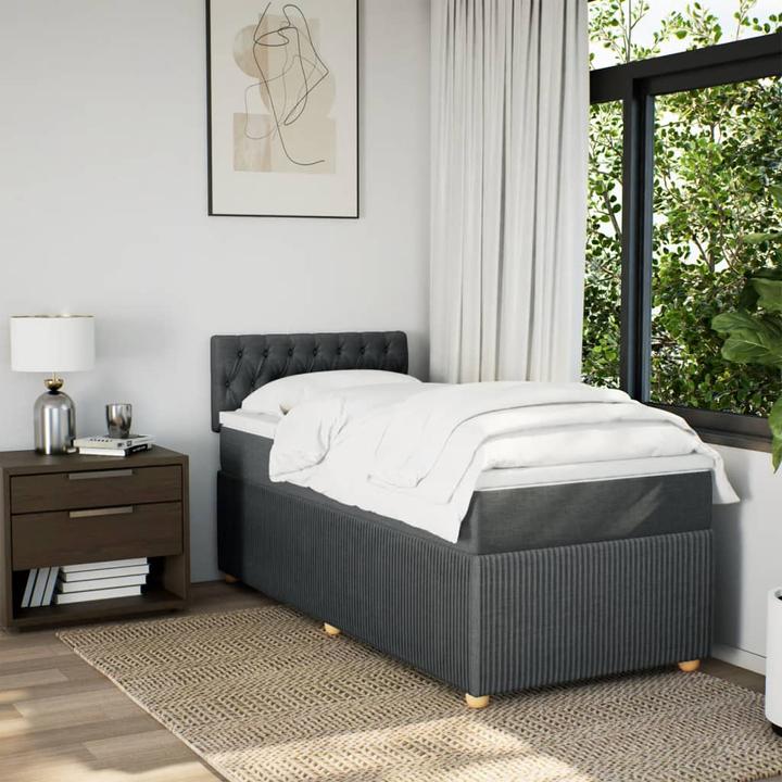 Produktbild VidaXL Bo x springbett mit Matratze 140 x 200 cm Stoff (140 x 200 cm)