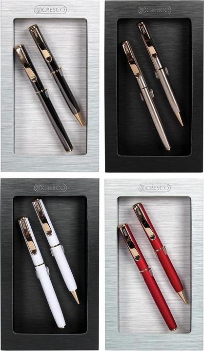 Actual product image Cresco Pen + CLASSIC pen set in a GIFT BOX (Gold finish, 1 x)