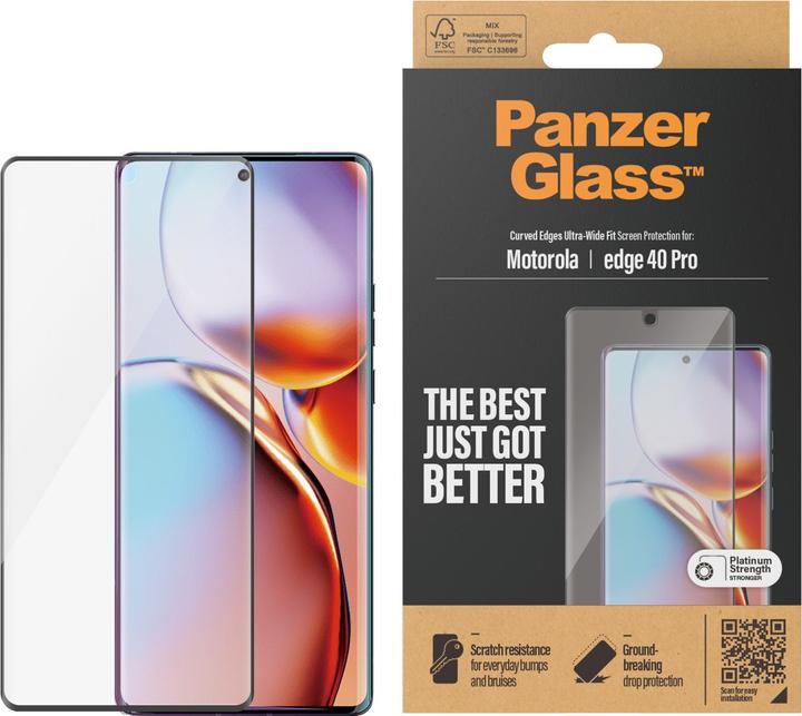Produktbild PanzerGlass Ultra-Wide Fit (1 Stück, Motorola Edge 40 Pro)