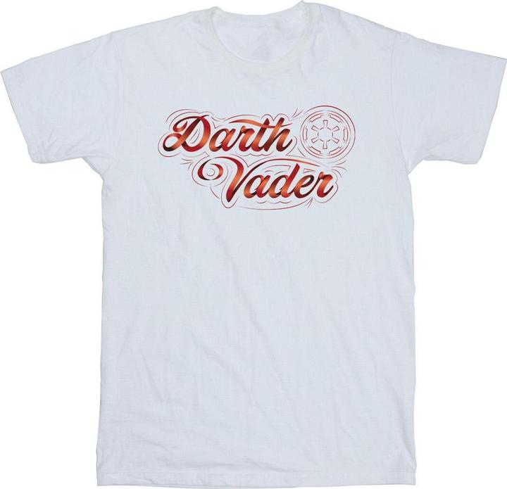 Star Wars ObiWan Kenobi Darth Vader Ribbon Font TShirt (XXL)