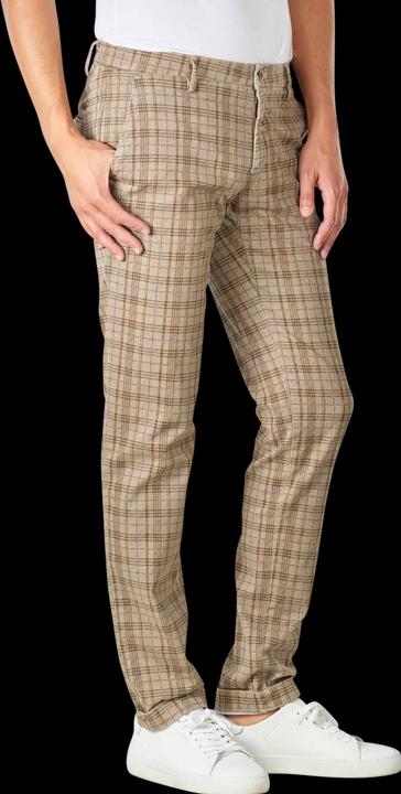 Produktbild Mason's Torino Style Chino Slim Fit Karo Beige (W40)