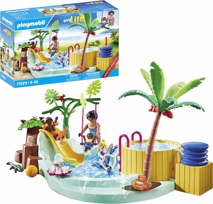 Actual product image Playmobil Children's pool with whirlpool (71529, Playmobil My Life)
