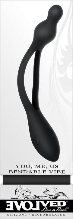 Image du produit Evolved L'amour est de retour - Vibromasseur Bendable Silicone Rechargeable You Me Us - Noir