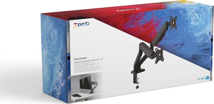 Produktbild Tooq Technology SOPORTE MESA PANT. GIRA INCLI 2 BRAZOS 17-32 NEGRO (Tisch, 32")