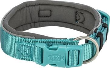 Produktbild Trixie Halsband Hond Premium Extra Breed Aqua / Grafiet Grijs - 53-62X5 Cm (Hund, Hundesport)