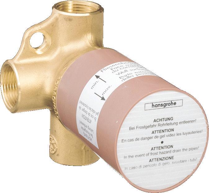 Actual product image hansgrohe Basic Trio universal shut-off and diverter valve DN20 15981180
