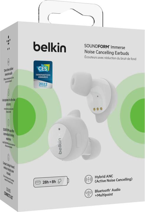 Image du produit Belkin Soundform Immerse (ANC, 36 h, Sans fil)