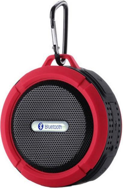 Actual product image JTI Wireless, waterproof speaker with suction cup - Red