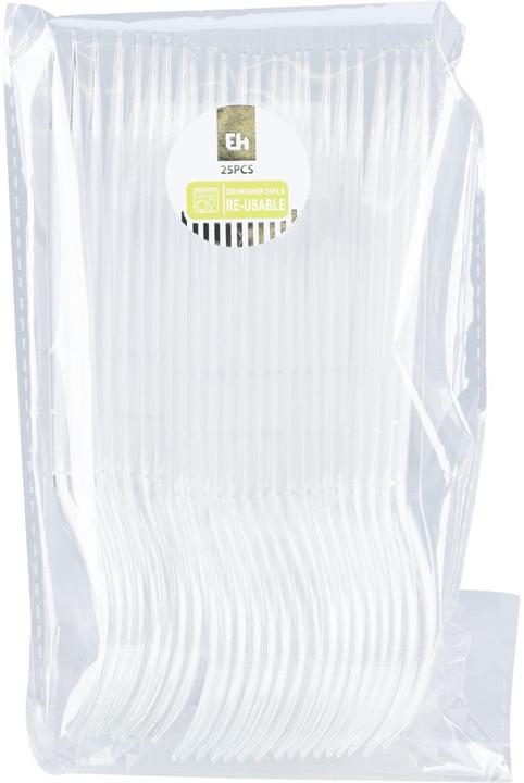 Produktbild Furber Kunstoff-Gabel 25 Stück, Transparent (25 x)