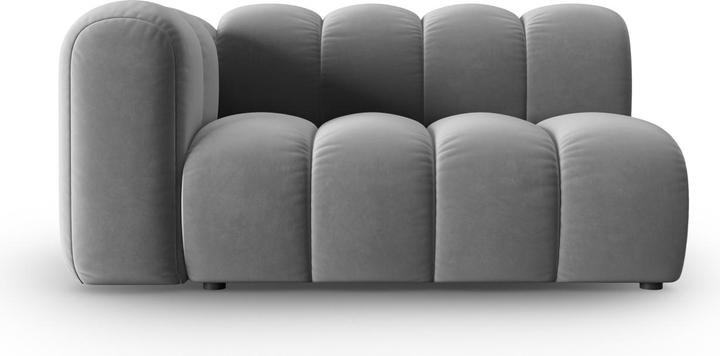 Actual product image Micadoni Velvet Left Modular Sofa, "Lupine", 2 Seats, 145x95x70Made in Europe (2 person sofa, 3-seater, 4-seater)