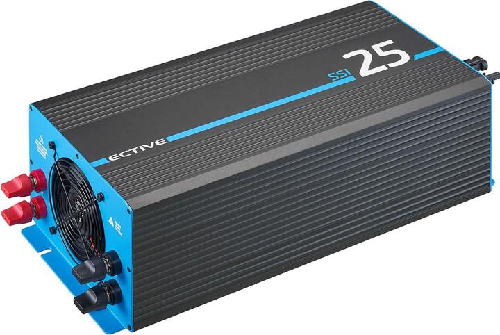 Immagine prodotto Ective SSI 25 Sinus-Wechselrichter 2500W 24V mit Netzvorrang, Ladegerät & MPPT Laderegler (CH-Stecker)