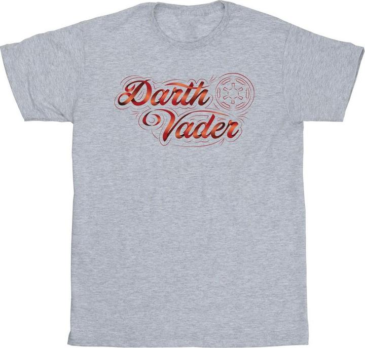 Star Wars ObiWan Kenobi Darth Vader Ribbon Font TShirt (L)