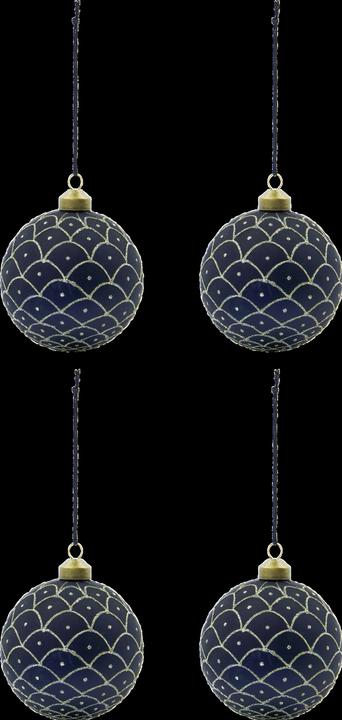 House Doctor Ornaments, HDEpoca, purple (4 -part)