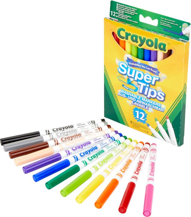 Image du produit Crayola Marqueur avec Super-Point (Multi, 12 x)