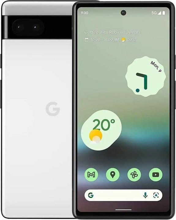 Produktbild Google Pixel 6a (128 GB, Chalk White, 6.10", SIM + eSIM, 12.20 Mpx, 5G)