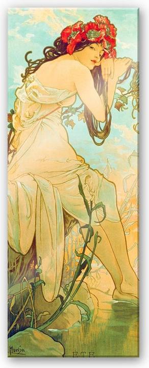 Produktbild Trenddeko Mucha - Jahreszeiten: Der Sommer 1900 (60 x 150 cm)