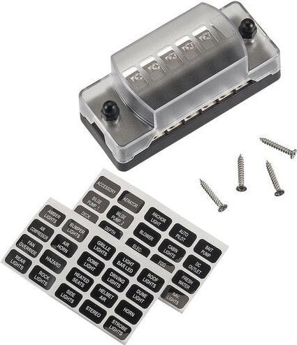 Produktbild Ective KFZ-Flachsicherungsleiste für 6 Sicherungen 20A/32V DC (Schraubanschluss)