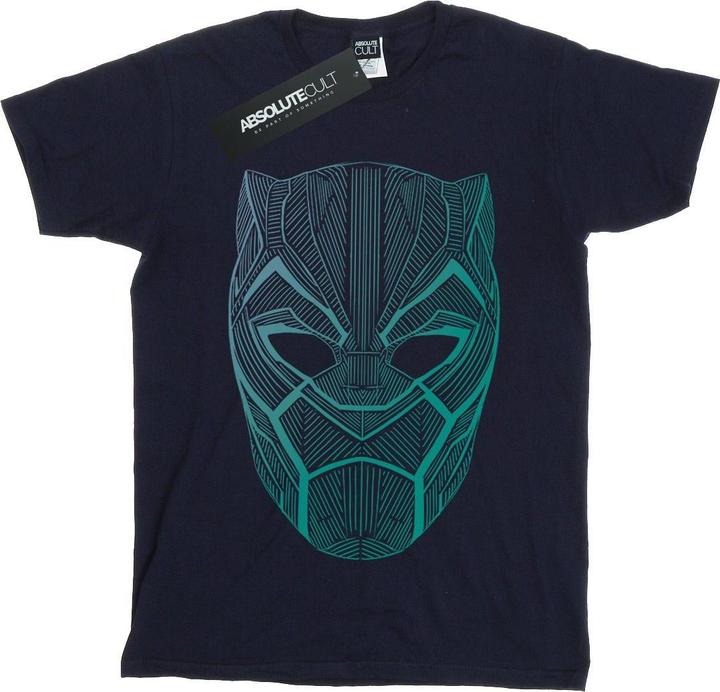 Jungen Schwarzer Panther Tribal Maske TShirt