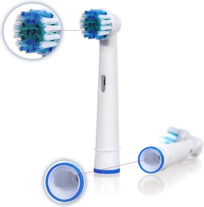 Image du produit ASMI Brosse à dents de rechange, tête de brosse à dents, 4 pièces, compatible avec Oral-B (4 x)