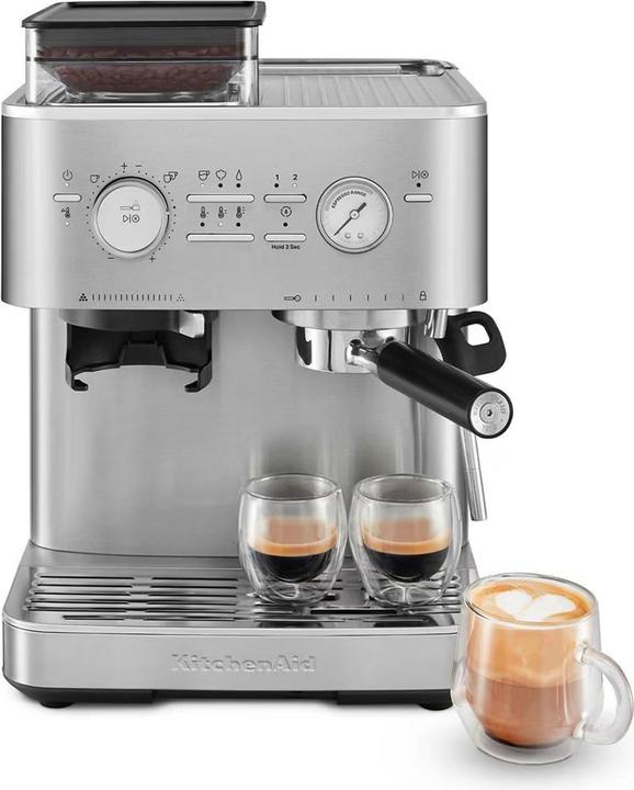 KitchenAid 5KES6551ESX Siebträgermaschine mit Mahlwerk (EU-Stecker)