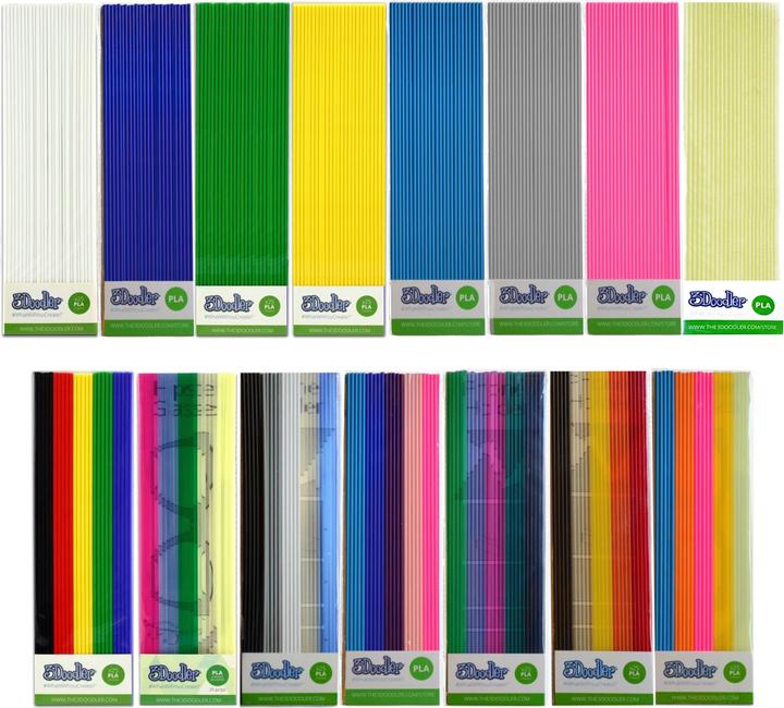 Produktbild 3Doodler 25 PLA-Filamente MIX 1 (PLA, 3 mm, 2 g, Mehrfarbig)
