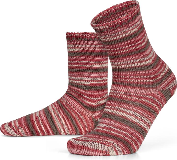 Produktbild Normani 2 Paar Gestrickte Wollsocken Bunt-geringelt (2er Pack, 39 - 42)