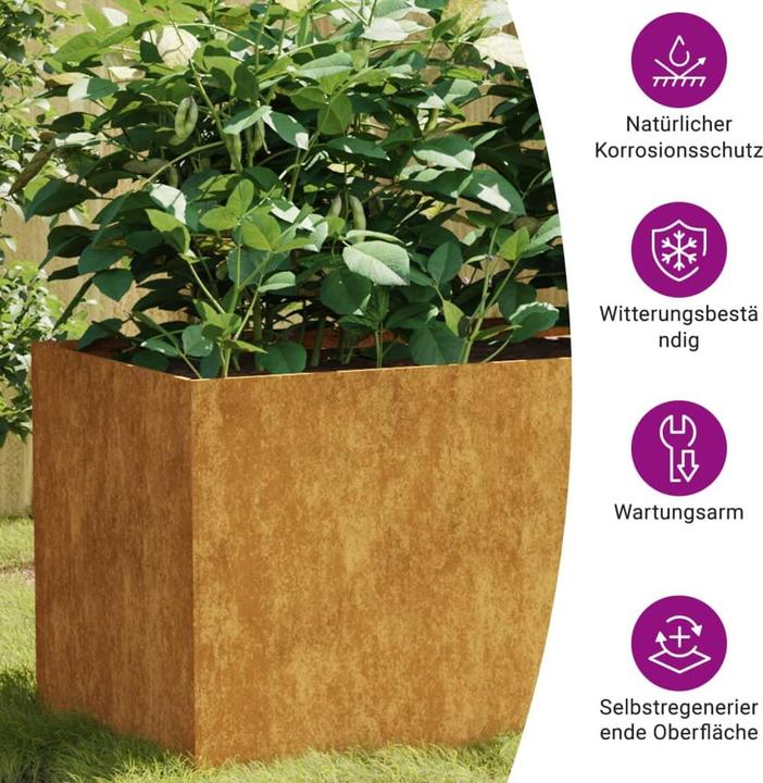 Produktbild VidaXL Hochbeet 120x40x40 cm Cortenstahl, Farbe: Rostig, Material
