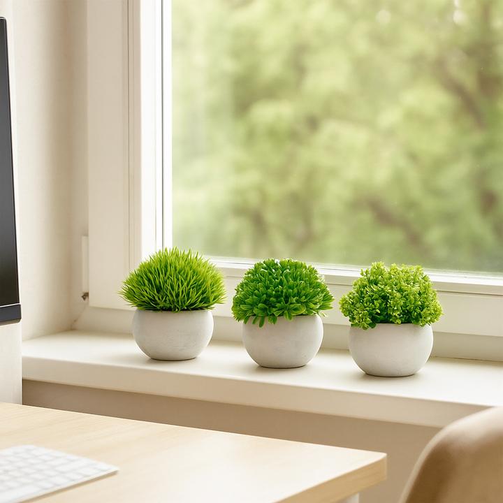 Actual product image Relaxdays Artificial plant set (12 cm)