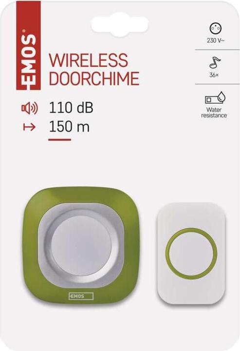 Produktbild Emos Drahtlose Türklingel P5733G (Funk 433-Mhz)