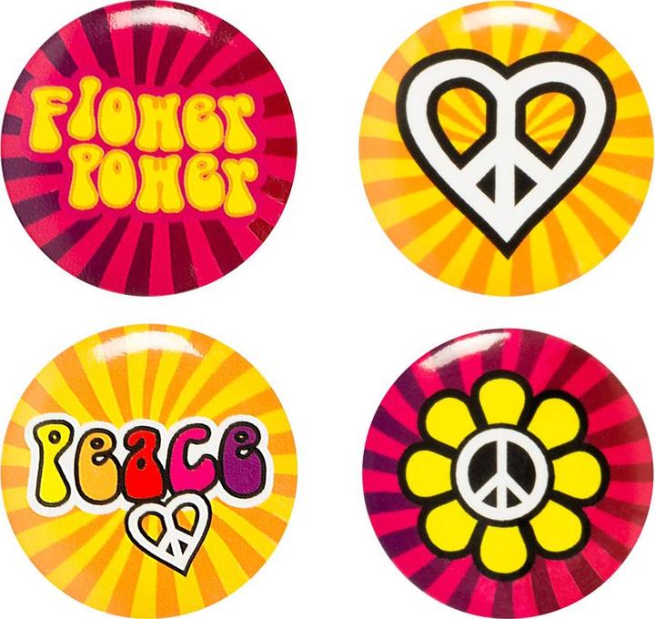 Image du produit Boland Flower Power Hippie - Lot de 4