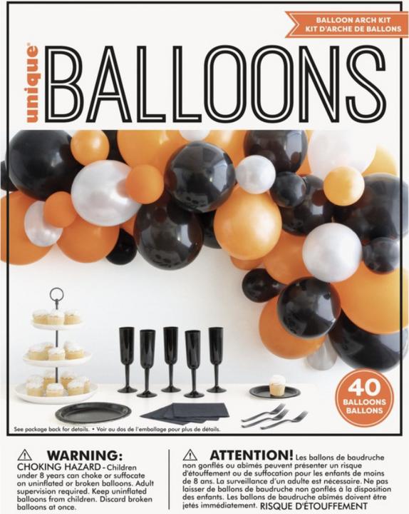 Image du produit Unique Guirlande de ballons pinkl violet bleu DIY Guirlande 80 ballons incl. ballons confettis et 4m de (40 x)
