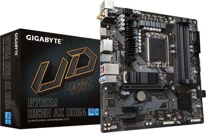 Produktbild Gigabyte B760M DS3H AX DDR4 (LGA 1700, Intel B760 Express, mATX)